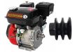 Moteur thermique 4 temps OHV 6.5 cv avec adaptateur pour accélérateur déporté + poulies double gorges