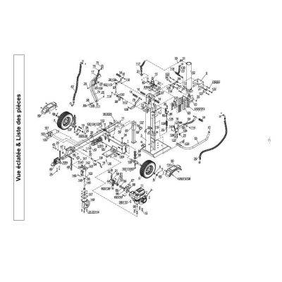 Moteur 7hp Brigg et Stratton pour fendeur F22TVBS pièce N°11